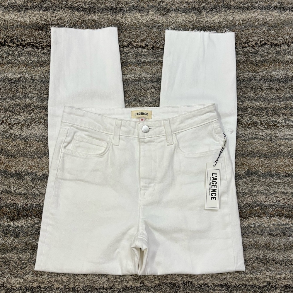 L’AGENCE Kaia High Rise Straight Leg Jeans Sz 25 NWT | L’AGENCE Straight Leg *